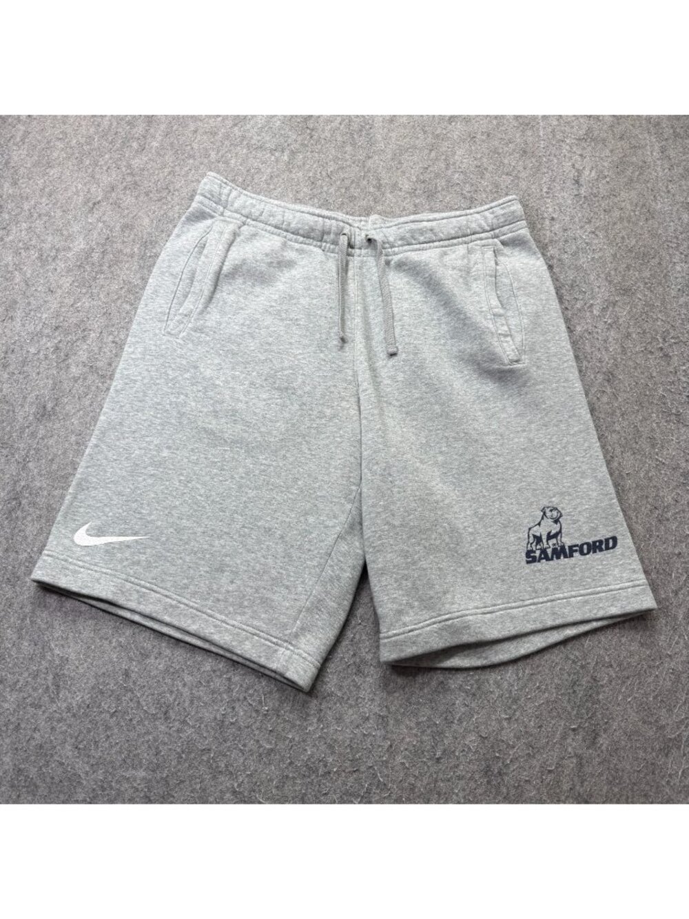 Samford Bulldogs Nike Sweat Shorts Men M Gray Club Fleece 11"